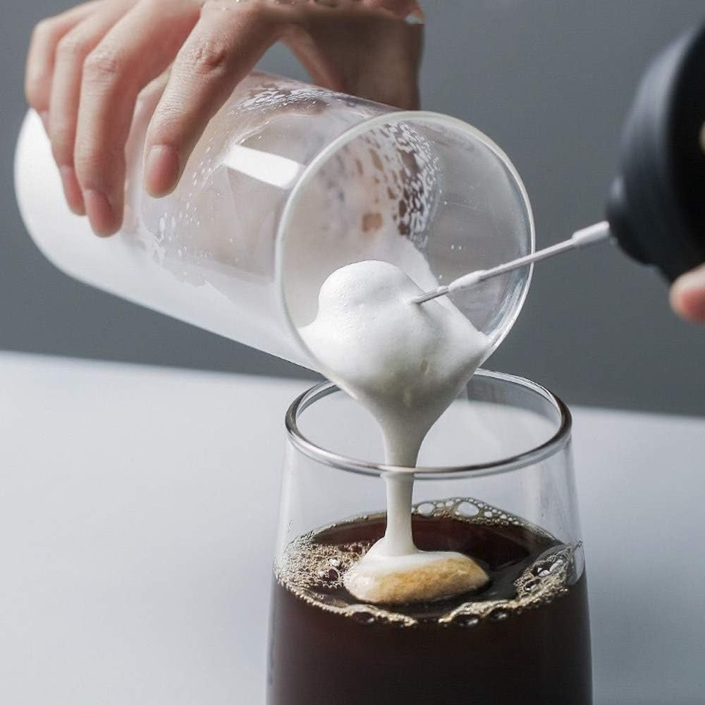 2-in-1 Rechargeable Milk Frother Wand | Powerful Handheld Whisk & Drink Mixer