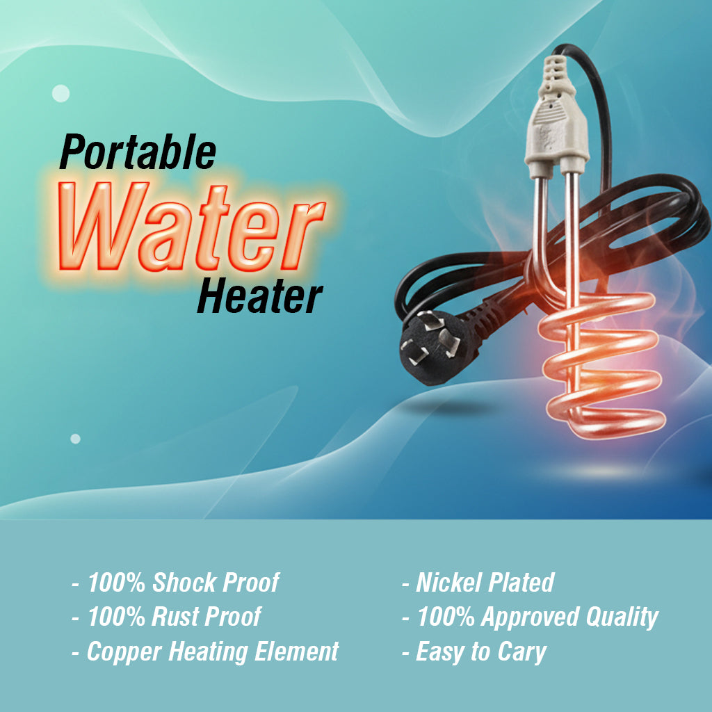 2000 Watt Electric Heating Rod for Water | Non-Current Shock Proof Immersion Heater