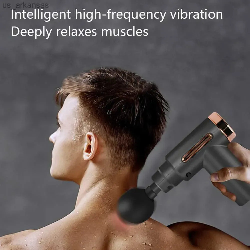 4-in-1 Rechargeable Deep Tissue Massage Gun | Quiet Handheld Percussion Massager with 4 Attachments