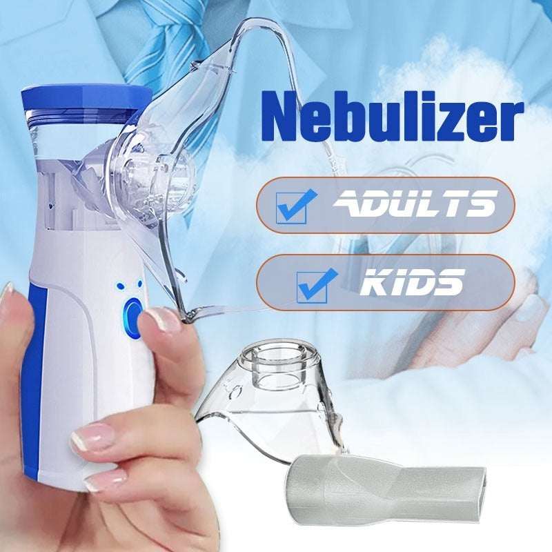 Portable Mesh Nebulizer | USB & Battery Operated Mini Inhaler for Efficient Respiratory Care