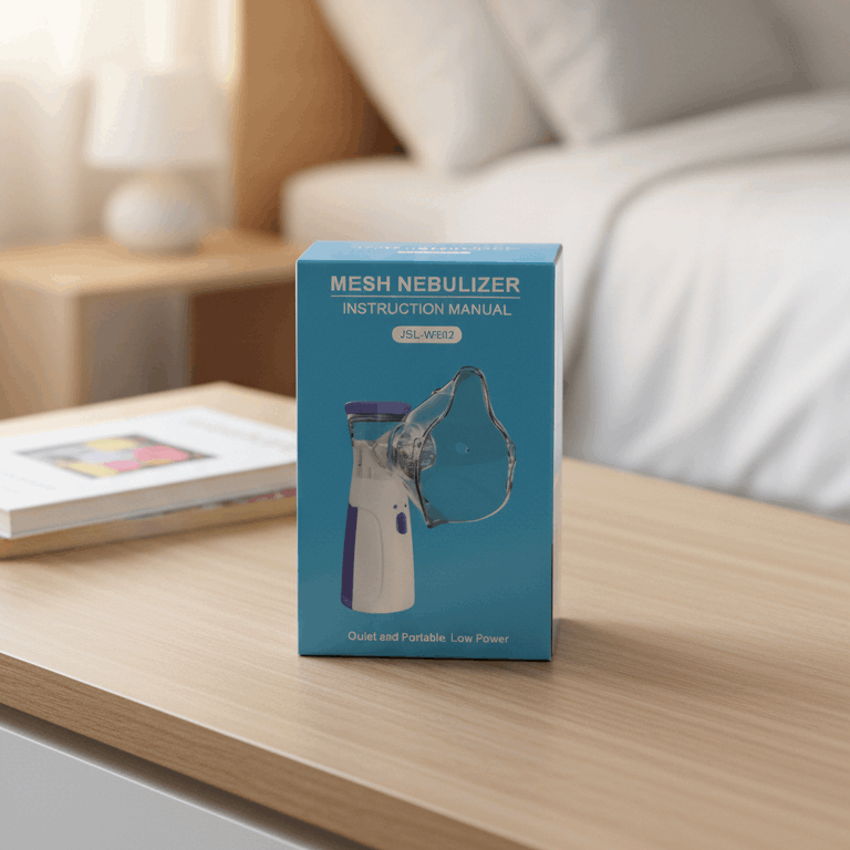 Portable Mesh Nebulizer | USB & Battery Operated Mini Inhaler for Efficient Respiratory Care