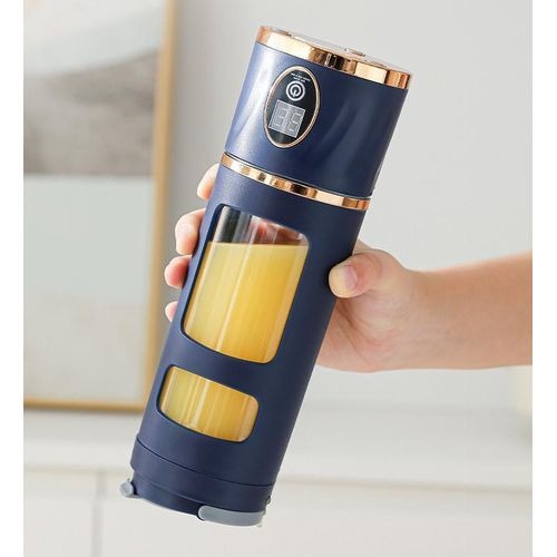 HP-870 Portable Blender with LED Display | USB Rechargeable Juice Cup for Smoothies