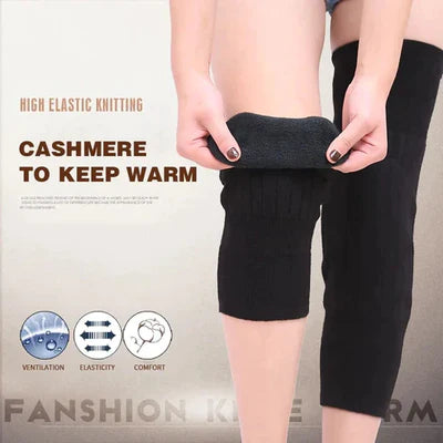 1 Pair Winter Warm Thermal Knee Warmers | Soft Fleece Knee Protector for Joint Relief