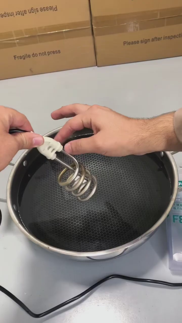 2000 Watt Electric Heating Rod for Water | Non-Current Shock Proof Immersion Heater